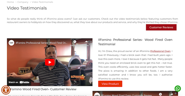 ilFornino Pizza Ovens Video Testimonial